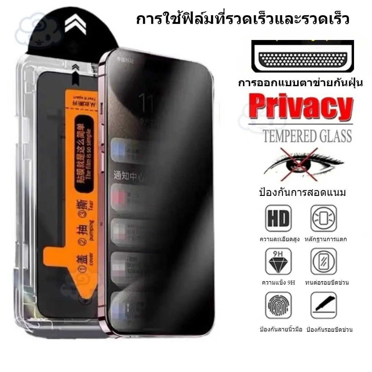 High quality auto dust removal kit full cover privacy Matte clear anti blue light tempered glass compatible for iPhone 15 14 13 12 11 pro Max Plus Mini X XR XS Max 6s 7 8 Plus dust free, easy to install with screws