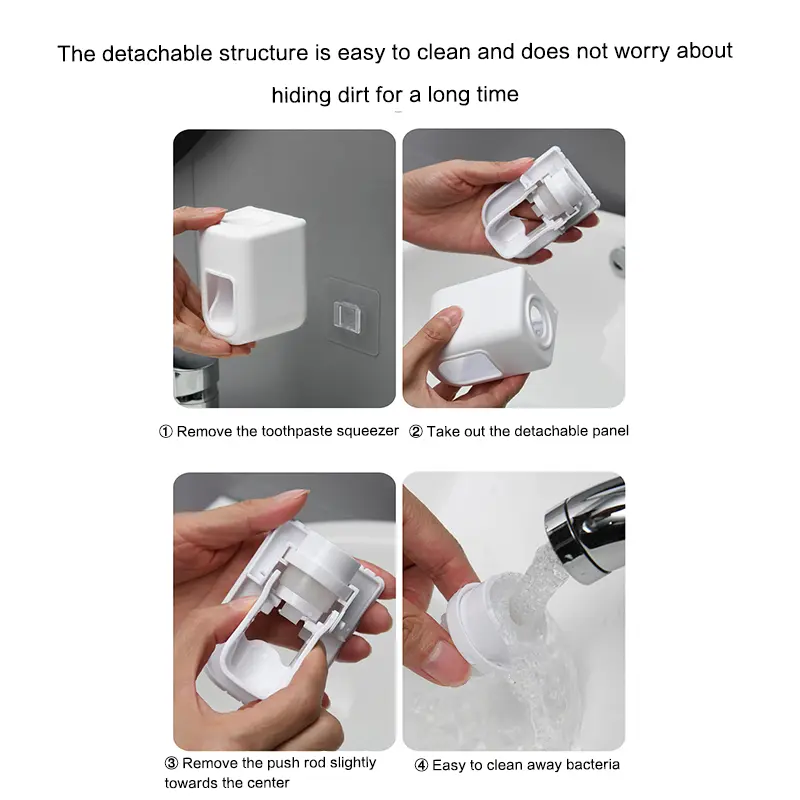 Dispenser Odol Toothpaste Dispenser Pemasangan Tanpa Paku Dispenser Pasta Gigi Desain Minimalis 7