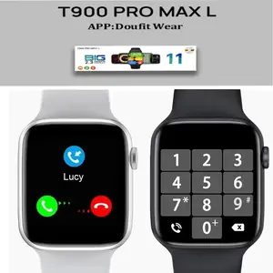 【alisha】Doufit Wear SmartWatch-T900-PRO MAX L-11-Ultra-Bluetooth-Smartband HD-Screen-Full-Touch-Mendukung-Panggilan-Bluetooth-Dial-Message-reminder-Music-Game-Alarm-Calculator-Jam-Tangan