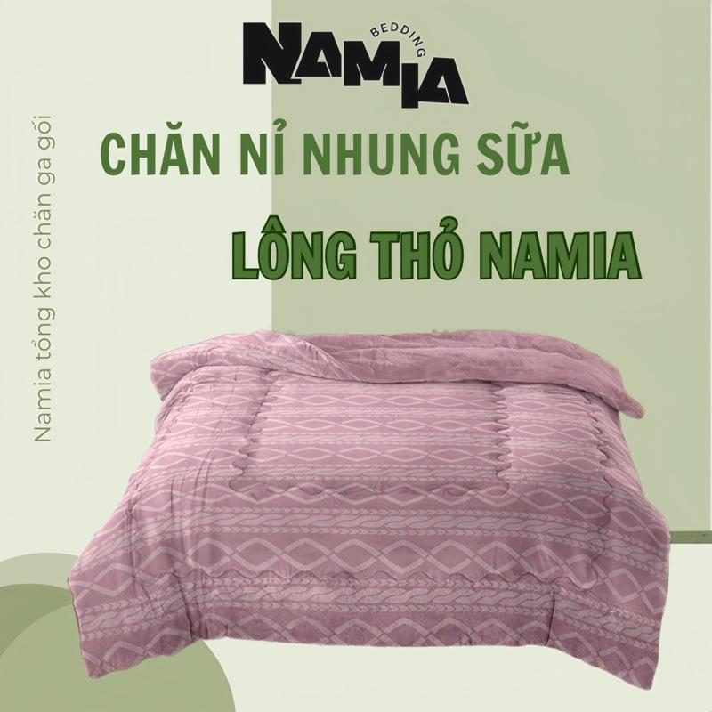 [ BẢN ĐỘC QUYỀN] Chăn nỉ nhung sữa  lông thỏ NAMIA BEDDING phiên bản cao cấp,sang trọng quý phái. Chăn đông dày ấm, mềm mịn