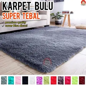Mbah Blangkon - Karpet Bulu Super TEBAL 5cm | karpet lantai | surpet bulu | karpet bulu halus lembut