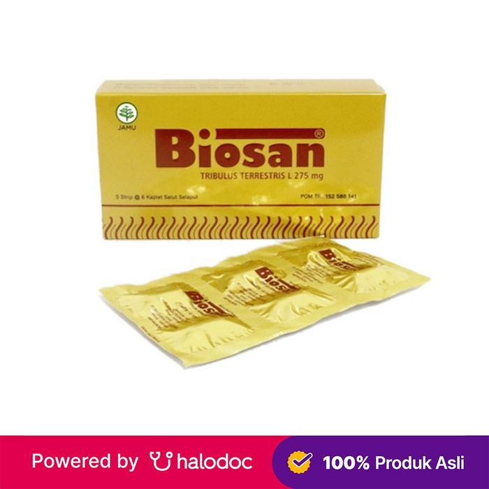 Gambar biosan strip isi 6 kaplet dari Apotek Halomedika Cicendo Kota Bandung Tokopedia