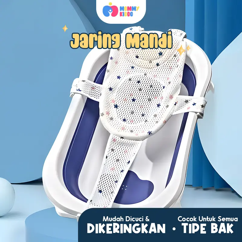 MOMMY KIDDO - Baby Bath Helper Jaring Mandi Bayi Bantal Mandi Bayi 0