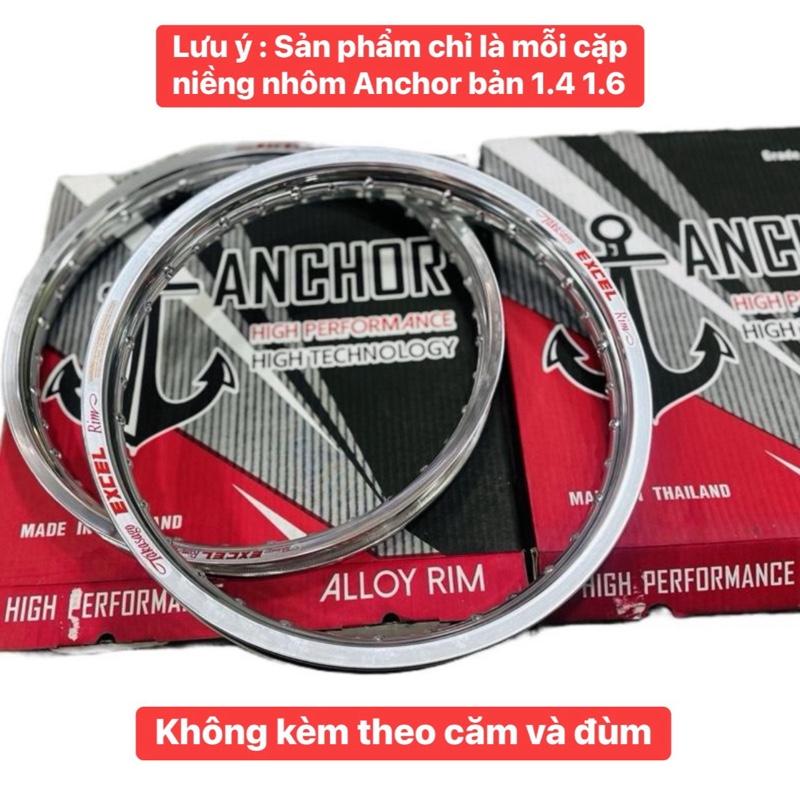 NIỀNG NHÔM 6 ANCHOR 1.4 1.6 17 INCH THAILAND MOD EXCEL RIM Phụ Tùng LƯU Ý SẢN PHẨM CHỈ LÀ CẶP NIỀNG KHÔNG KÈM THEO CĂM VÀ ĐÙM