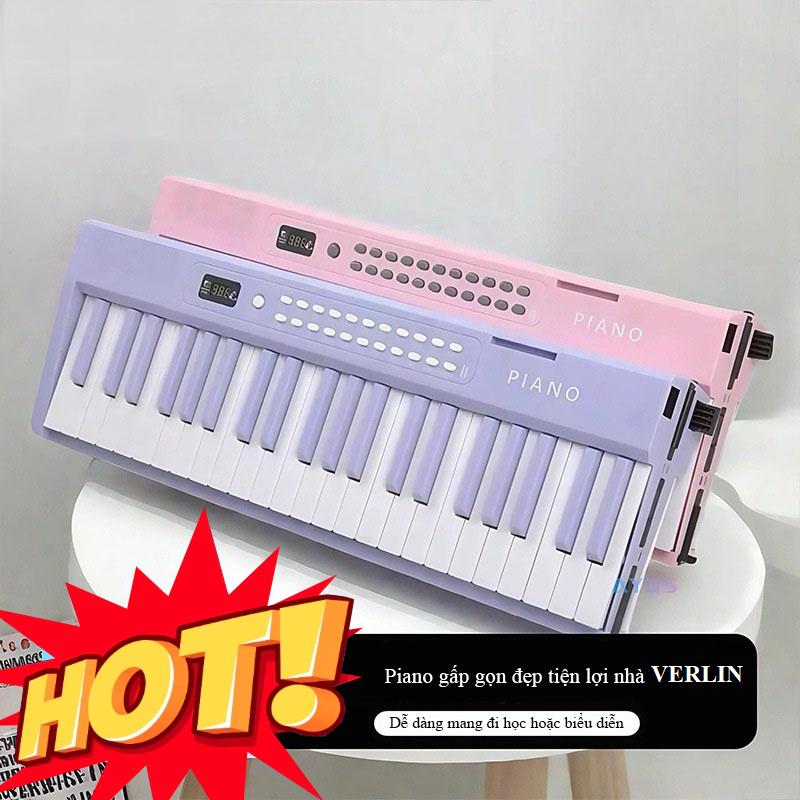  Đàn Piano Điện Gấp Gọn Digital Foldable Piano Bluetooth 88 Phím Full Phụ Kiện Phím Và Cấu Tạo Phím Xịn 