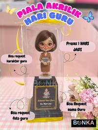 Gambar Piala Akrilik Custom Karakter Guru Wanita Non Hijab Hadiah Spesial Hari Guru Buat Bu Guru Tercinta Bisa Request Foto Guru Ucapan Proses 1 Hari Jadi - Guru Cowo dari Bonekahandmadesukasuka Kab. Sukoharjo 1 Tokopedia