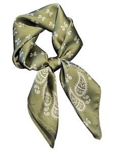 Pañuelo cuadrado de mujer con estampado floral menudo, bandana casual y versátil para mujeres, accesorios de moda para uso diario, regalo perfecto para el Día de la Madre
