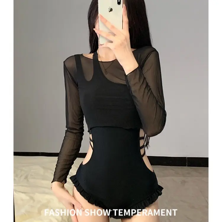 READY STOCK | RN021 Baju Renang Bikini Set Jumpsuit one piece Swimsuit Swimwear Wanita Perempuan Cewek Viral Pantai