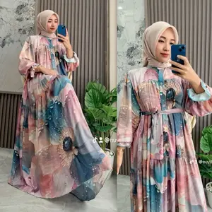 FREESIA DRESS GAMIS RAYON MOTIF PREMIUM