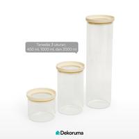 Gambar Dekoruma YUKIKO Toples Bulat Serbaguna / Toples Cemilan / Toples Astor 1000 ml Tutup Silikon dari Dekoruma Official Store Kab. Bekasi 5 Tokopedia