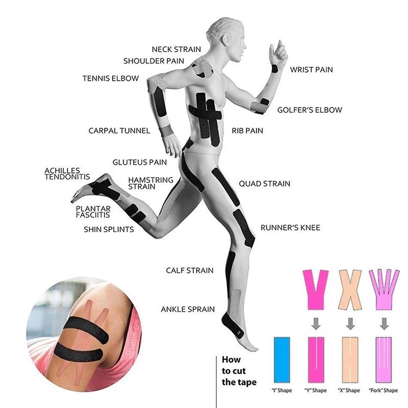 Sports Elastic Tape Muscle Pain Relief Knee Protection Gym Fitness Bandage 5