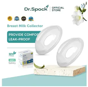 TERMURAH - DR.SPOCK 2PCS WADAH PENAMPUNG ASI SILIKON BPA FREE PADS