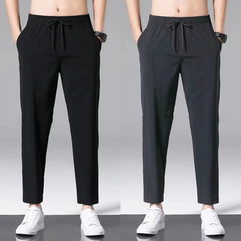 Quần Thể Thao Nam Nữ Dài Trơn Basic Ống Suông K03 Thun Poly Phong Cách Thể Dục Unisex Gym Tập Gym Tập Gym Tổ Ong