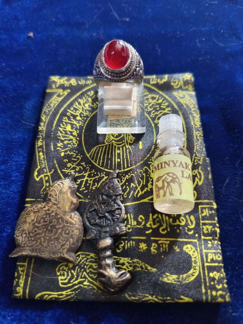 Product Introduction of Paket Assian 4pcs Minyak Manii Gajah dan Cincin Batu Red Baron Ring Alpaka - Oil 1