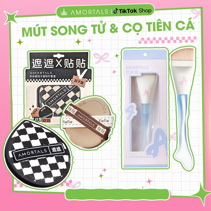  《Amortals.Vietnam x KOL》Combo Bông Mút Trang Điểm  Song Tử Twin Star  AMORTALS  Hỗ Trợ Lớp Nền Mỏng Mịn  CSG sp tiên cá song tử  