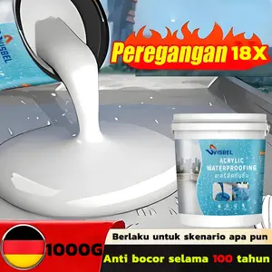 Lem anti bocor super kuat pelapis anti bocor 1KG air Pelapis Anti Bocor Waterproof paling bagus Memperbaiki atap,retakan dinding,kebocoran,kolam renang,kolam ikan