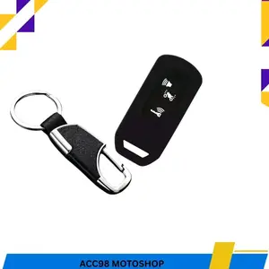Paket gantungan kunci kulit + case pelindung remote motor Stylo 160 Vario 160 Pcx 160 Adv 160 Beat deluxe 2024 Vario 125 2024