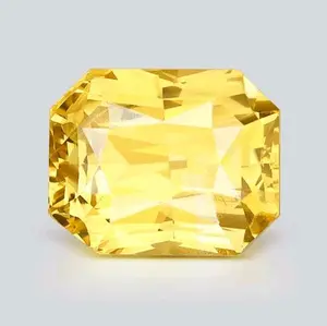 natural yellow sapphire ring plt double plat