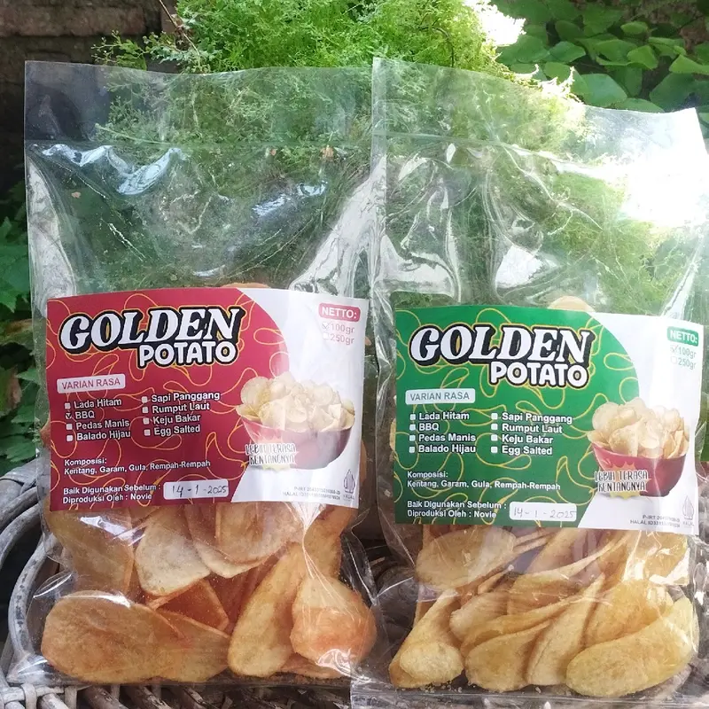 Keripik Kentang Asli Dieng Cemilan Kriuk Camilan 3