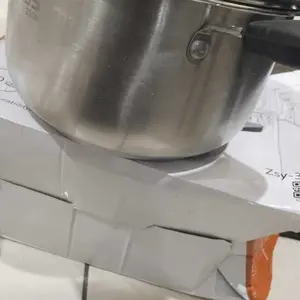 [20CM] Tifale x ABS [COD] Panci Soup Pot Full Stainless Steel High Quality Kitchenware Kaca Glass