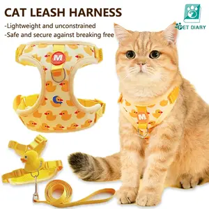 【Bebek Kuning】TALI KUCING HARNESS ANJING KUCING TALI TUNTUN KUCING TALI KUCING HARNESS KUCING ROMPI BAJU KUCING CAT LEASH DOG LEASH
