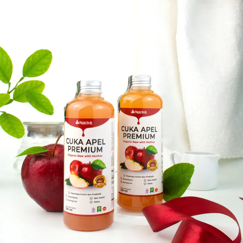 Paket Cuka Apel Original With Mother & Chia Seed Asli Organik 4