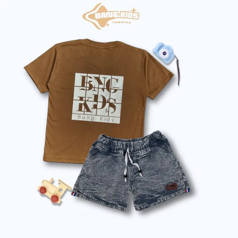 Setelan Jeans Anak Unisex Usia 1-8 Tahun dari Katun - Bayi   Kids 4