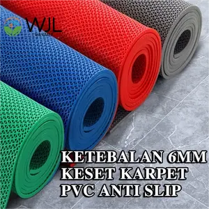 WANJIALE Keset Karpet PVC Anti Slip 50 x 120 S Type Jaring