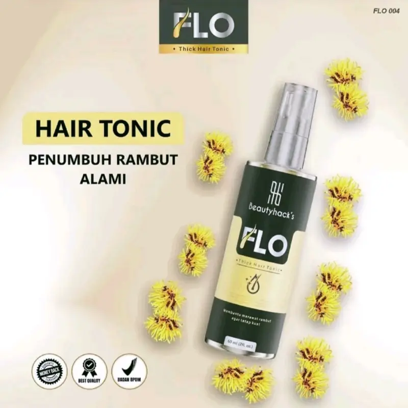 Flo hair tonic perawatan Rambut original BPOM 60ml memanjangkan Rambut memanjangkan Rambut Haircare Solusi Rambut Haircare treatment 1