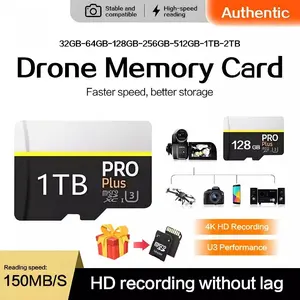 Micro SD Card 2TB/1TB/512GB/256GB/128GB/64GB/32GB Kartu Memori Performasi Tinggi High-Speed micro card