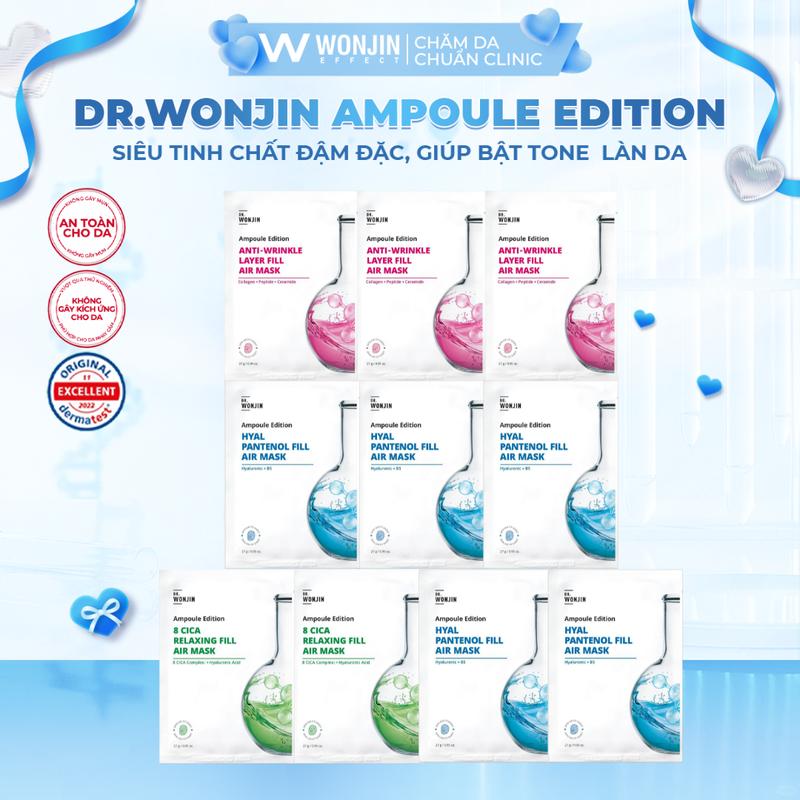 Combo 10 Mặt Nạ Siêu Tinh Chất MIX DR WonJin Layer Fill Air Mask 27g x10 KHÔNG HỘP B2 AP