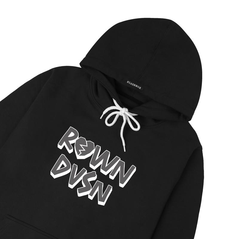 (NEW ART) Rown Division Official Hoodie Heartbreak Black 2