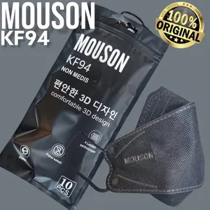 KF94 MASK MOUSON HITAM ISI 10 PCS