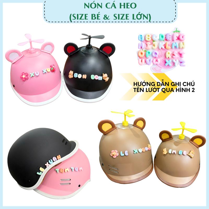  Nón Bảo Hiểm Kiểu Dáng Cá Heo Kèm Charm Chữ Và Kèm Phụ Kiện 