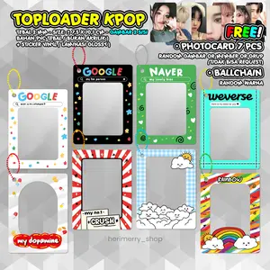 TopLoader Deco Photocard Holder Kpop PC POCAHOL CAHOL Handmade 2 Sisi Toplo Universal Poca Kpop TopLoader Deco Photocard Holder Kpop PC POCAHOL CAHOL Handmade 2 Sisi Toplo Universal Poca Kpop