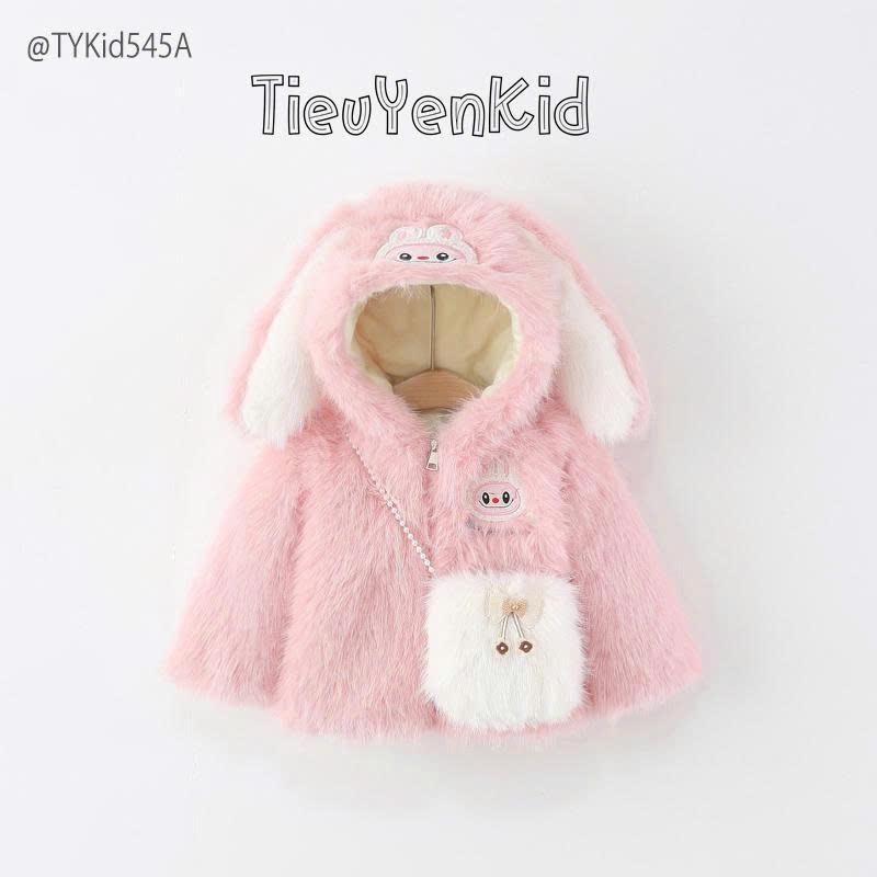 Tiểu Yến KID AK545-Áo khoác lông bé gái hoạt hình 2 màu