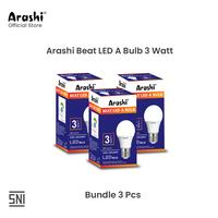 Gambar Arashi Lampu Bohlam LED Beat A Bulb 3W Cahaya Putih Paket isi 3pcs dari Arashi asia Kab. Tangerang 1 Tokopedia