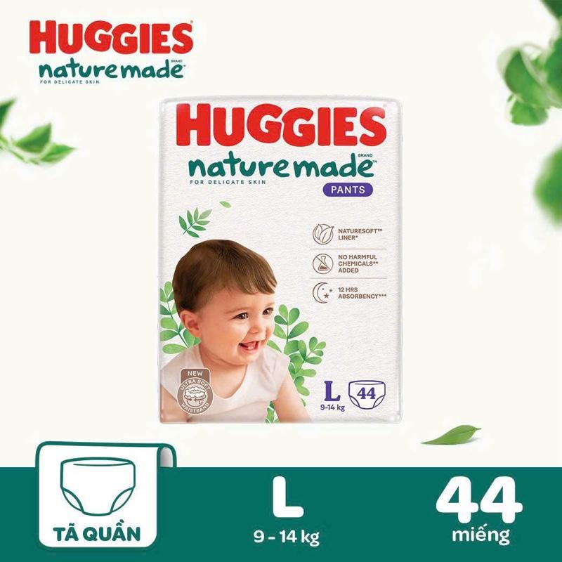 Bỉm tã dán/quần HUGGIES PLATINUM NATURE MADE bông hữu cơ đủ size