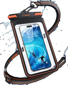 TORRAS スマホ 防水ケース 【2026新型！両面高機能】IPX8完全防水 水中タッチ対応 浮く設計 お風呂/海/プール/温泉対応 7インチiPhone用 高透過率画面 顔認証 両手解放 ストラップ付き 携帯ケース 雪遊び/スキー/登山/釣り用