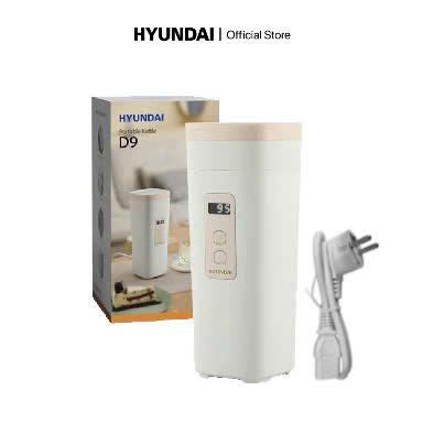 KHÔNG PIN - Bình Đun Giữ Nhiệt Di Động HYUNDAI 13 Cấp Độ Nhiệt D9 450ml – Thép Không Gỉ SUS316 Màn Hình LED - Chính Hãng HYUNDAI.