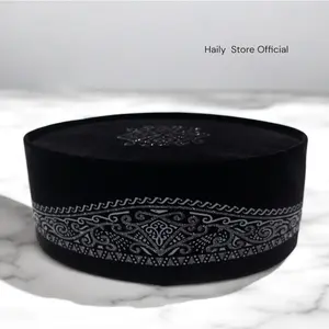 Peci Songkok Motif Batik Hitam // Peci Anak dan Dewasa // Peci Berkualitas