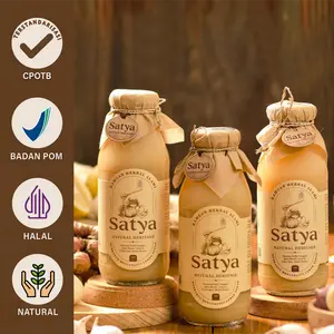 (PAKET 3 BOTOL) SATYA Jus Bawang Putih Tunggal Jahe Merah Madu Hutan Cuka Apel Lemon sudah BPOM TR Natural dan Aman