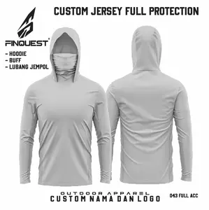 FINQUEST Custom Jersey mancing Full Dilengkapi buff, hoodie dan lubang jempol (CHAT ADMIN)