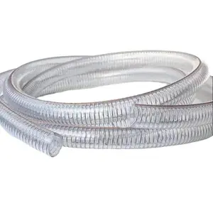 MAXPUMP Selang Kawat ( 3/4" 1" 1 1/4" 1 1/2" 2" 2 1/2" 3" ) Permeter Selang Spiral Kawat Transparan Spring Hose Tebal Plastic Steel Wire Hose PVC Spring Hose Selang Air Selang Bening Kawat Permeter Spring Hose Pvc Steel Wire Spiral Cod