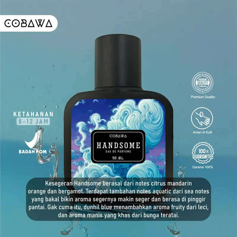 Cobawa Parfum Handsome Eau De Parfume 50 ml Cowok Perfume Tubuh Pria Wangi 1