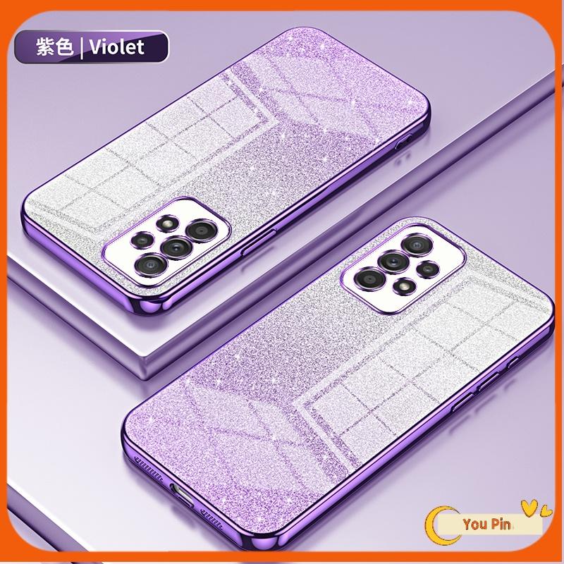 Vỏ cho Samsung A13, A23, A52, A53, 4G, 5G, A31, A51, A32, A33, A34, A71, A22, 4G, 5G, vỏ sang trọng với kết cấu mạ kẽm lấp lánh, ốp điện thoại