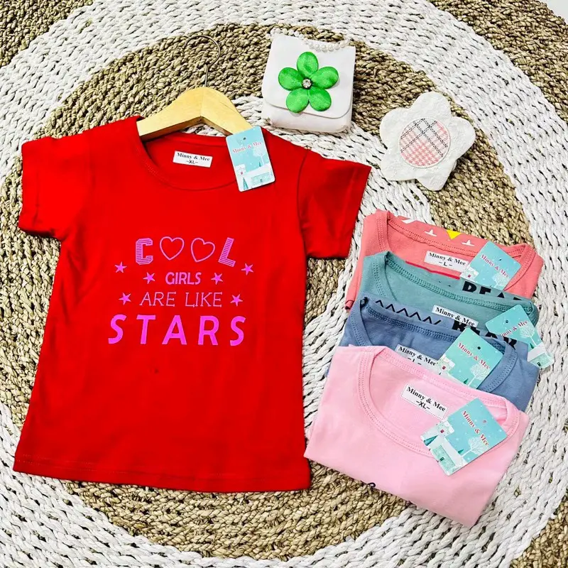 Paketan Murah Atasan Baju Anak Cewe Cowo Fashion kaos Atasan kaos isi 5 pcs