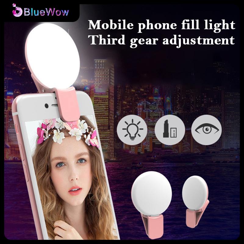Đèn pin mini, cho điện thoại di động, đèn LED, phát sóng trực tiếp, để chụp ảnh, ánh sáng làm đẹp 0