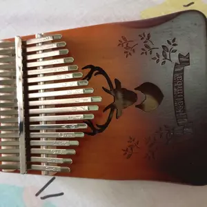 Benston Music - Bunga Kalimba 17 / 21 Key Wood Kayu Finger Piano Kunci Musical Instrument Portable Murah Jari Alat Musik Pemula