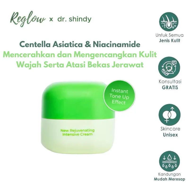 Reglow Cream Wajah Glowing Reglow Skin Treatment Day Cream Reglow Original BPOM - Day Cream Reglow BPOM Perawatan Muka Kusam Pelembab Box Bruntusan 30ml